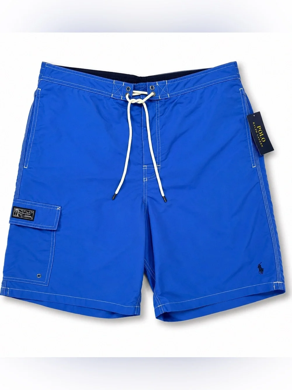 Polo Ralph Lauren Kailua Swim Trunks Board Shorts Blue XXL Cargo Lined NWT